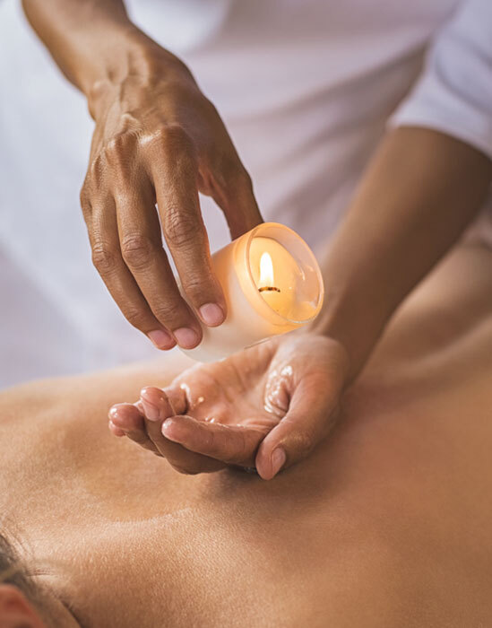 Ritual, masaje vela caliente